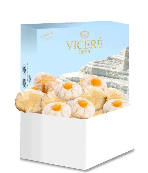 Sicilian Citrus Fruit Almond Pastries – Box “Scala dei Turchi” 1 Kg